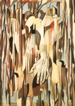  Tamara Lienzo - mano surrealista 1947 contemporánea Tamara de Lempicka